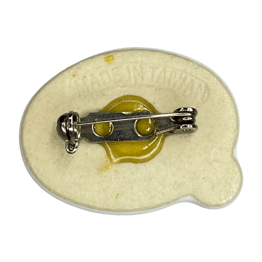 Vintage Kneeling Santa Pin 'Jesus is the Reason' White Ceramic Christmas Decor - Picture 7 of 7